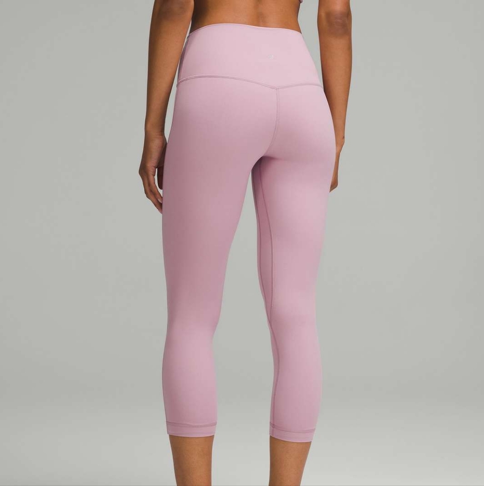 Lululemon Align High-Rise Crop 23" Rose Blush Double Lined